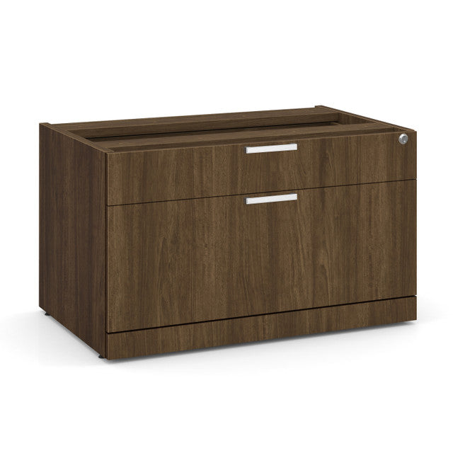 OfficeSource Variant 2 Drawer Cabinet - Modern Walnut