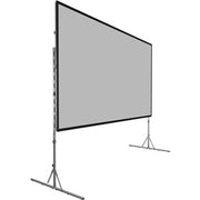 Da-Lite Fast-Fold Deluxe Projector Screen - Portable Folding Frame Screen - HD Rental - Heavy Duty Legs - 120in Screen