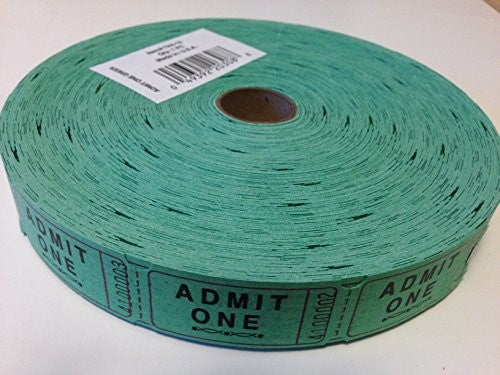 Admit One Carnival Tickets   Green