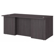 Bush Business Furniture Office 500 72W x 36D Executive Desk in Storm Gray - 71.02" Width x 35.43" Depth x 29.82" Height