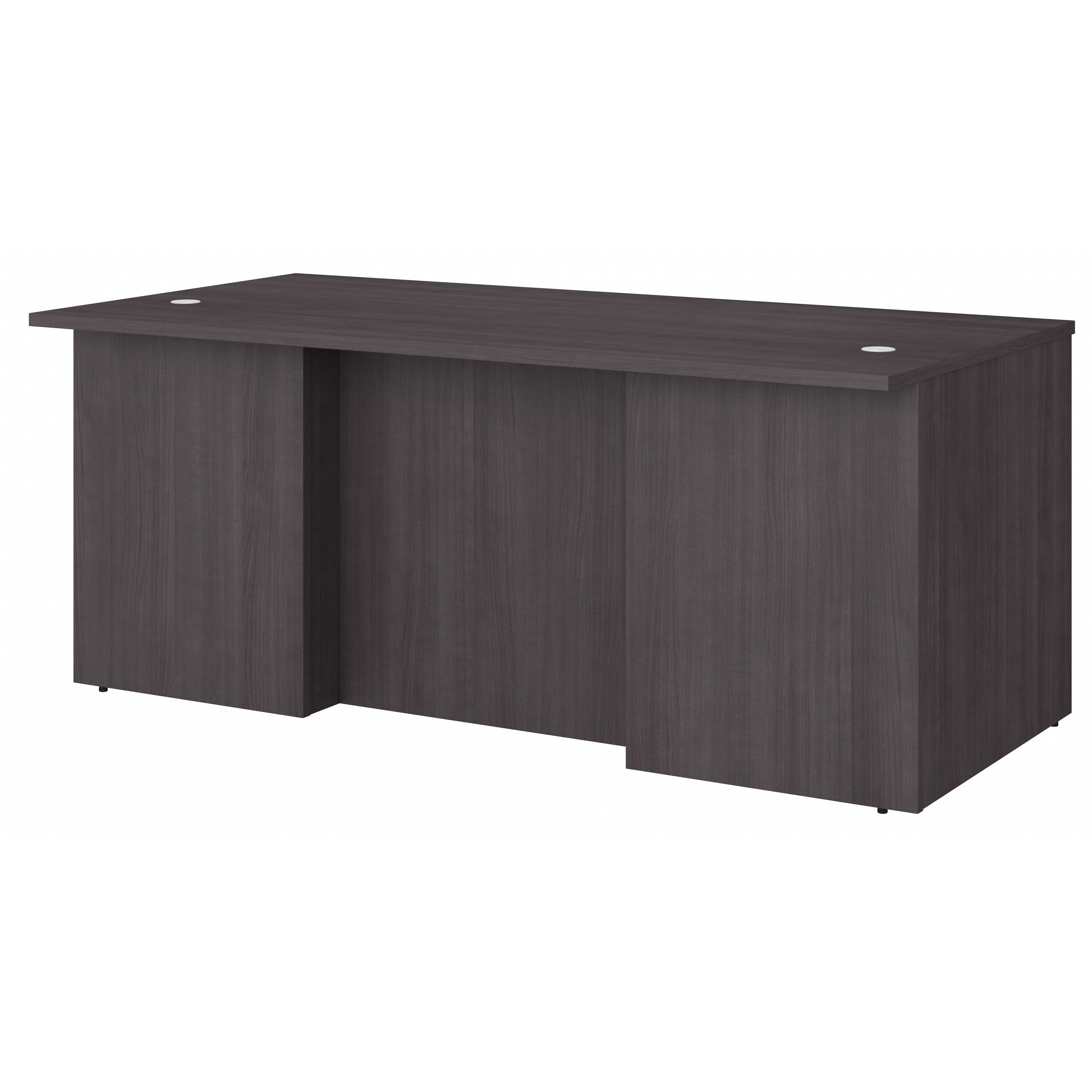 Bush Business Furniture Office 500 72W x 36D Executive Desk in Storm Gray - 71.02" Width x 35.43" Depth x 29.82" Height