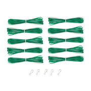 Lanyard Hanks - Opaque, 10 Hanks 5 Hooks, Dk. Green