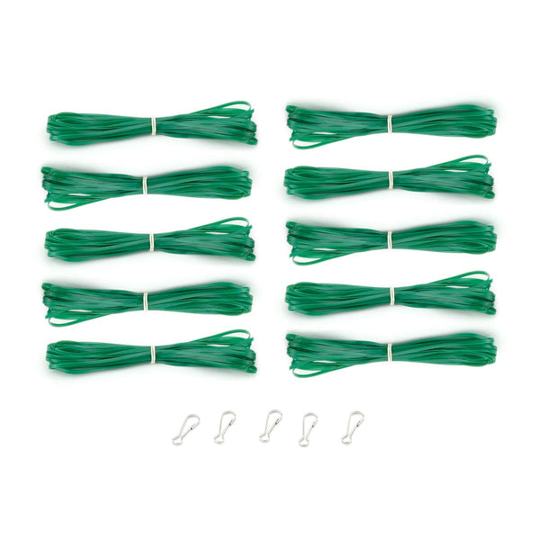 Lanyard Hanks - Opaque, 10 Hanks 5 Hooks, Dk. Green