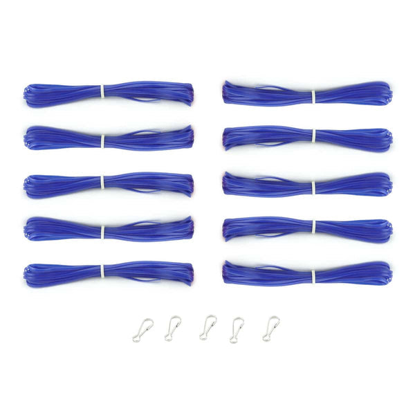 Lanyard Hanks - Opaque, 10 Hanks 5 Hooks, Dk. Blue