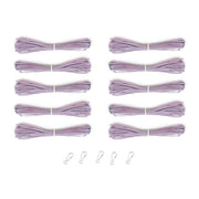Lanyard Hanks - Opaque, 10 Hanks 5 Hooks, Lavender