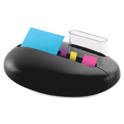 Post-it Pop-up Combo Dispenser for 3" X 3" Notes, Black, Pebble-Shaped (PBL100)