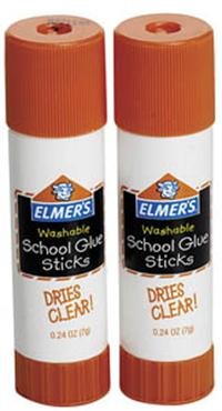 Elmer's Washable Disappearing Purple School Glue Sticks, 0.77 Oz., Pack of 12