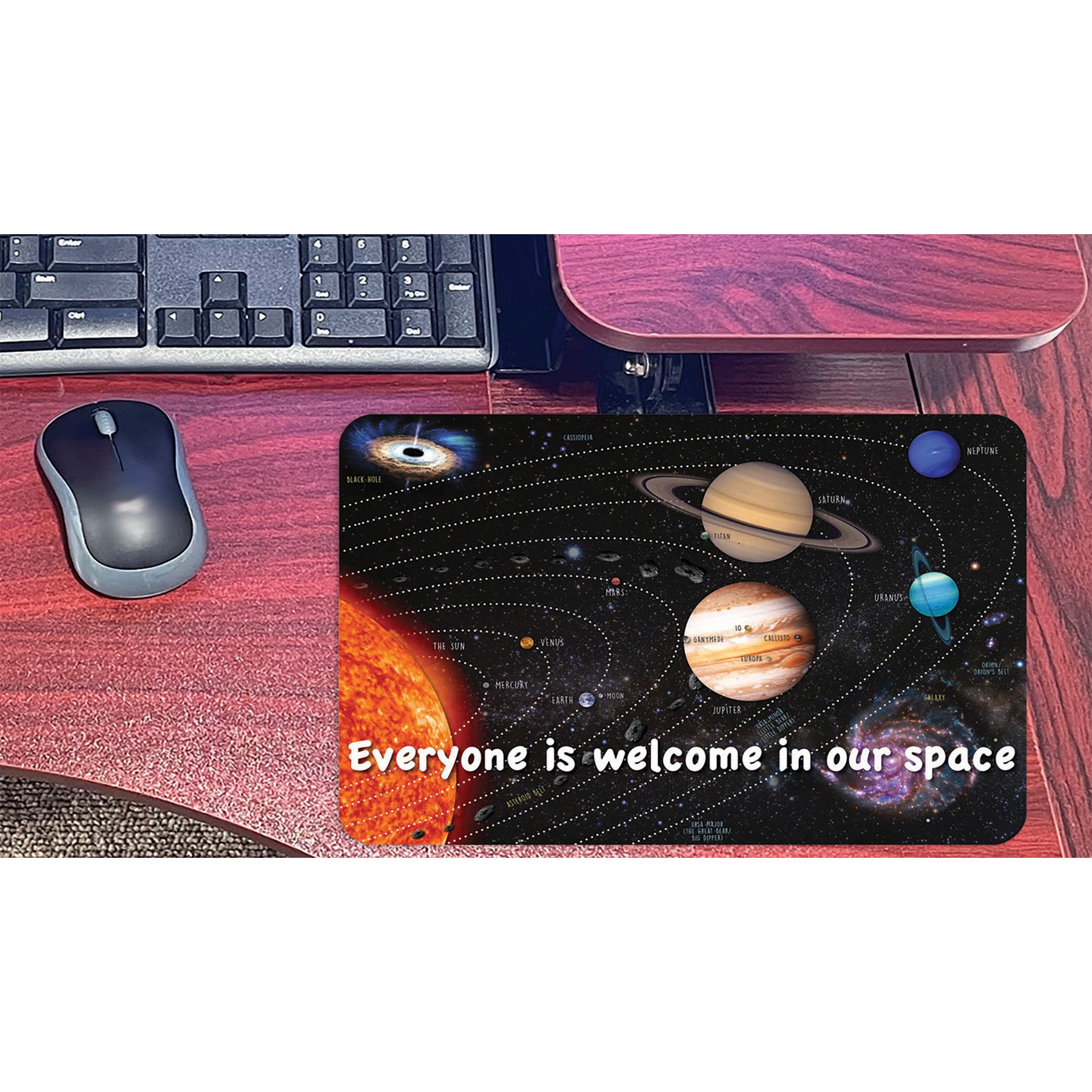 Computer Mouse Pad, 8" x 10", Everyone is Welcome in our Space