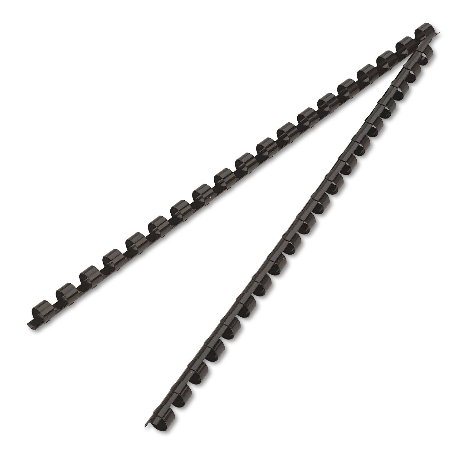 Fellowes Plastic Binding Combs - 0.3" Height x 10.8" Width x 0.3" Depth - 0.31" Maximum Capacity - 40 x Sheet Capacity - 19 x Rings - Ring Binder - Round - Black - Plastic - 1 Pack