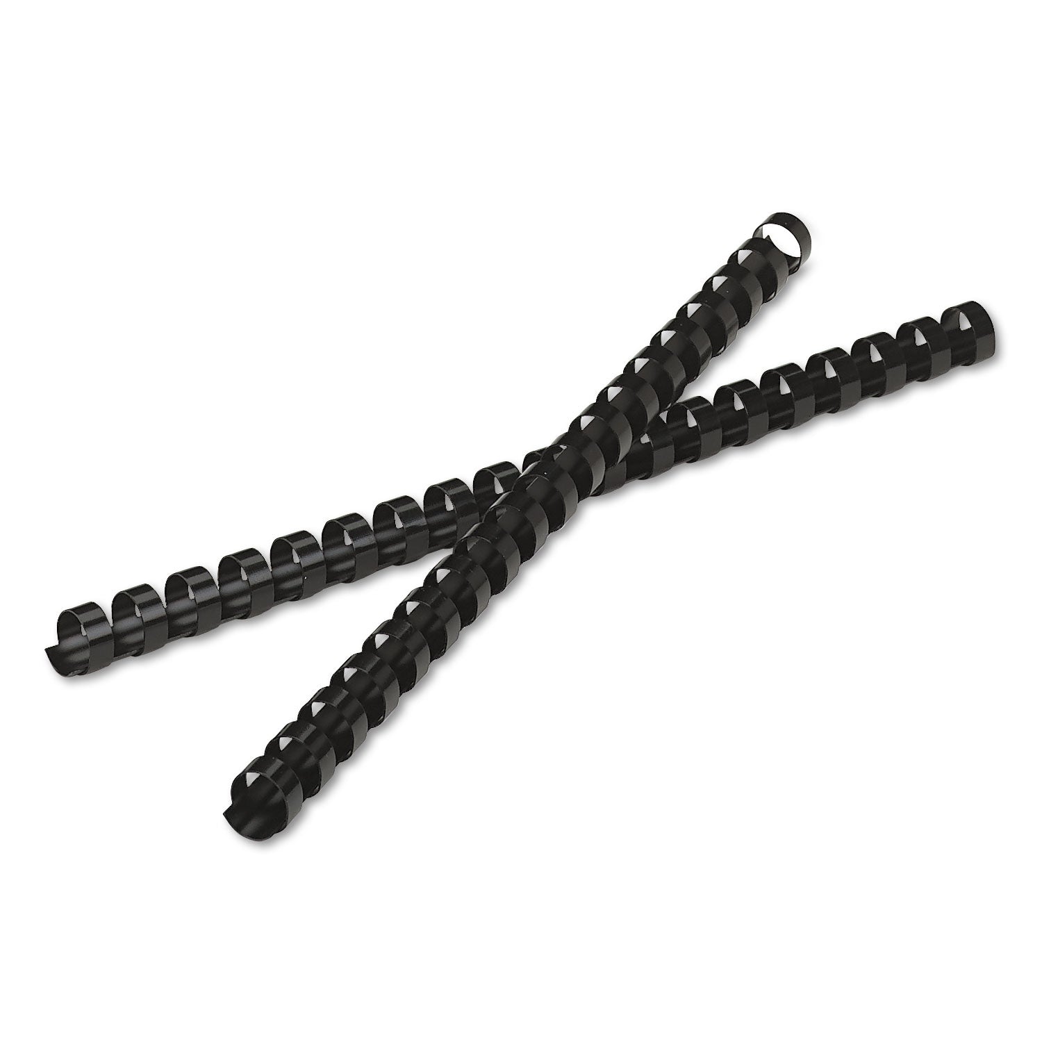 Fellowes 19-ring Plastic Comb Binding - 0.5" Height x 10.8" Width x 0.5" Depth - 0.50" Maximum Capacity - 90 x Sheet Capacity - For Letter 8 1/2" x 11" Sheet - 19 x Rings - Round - Black - Plastic - 25 / Pack