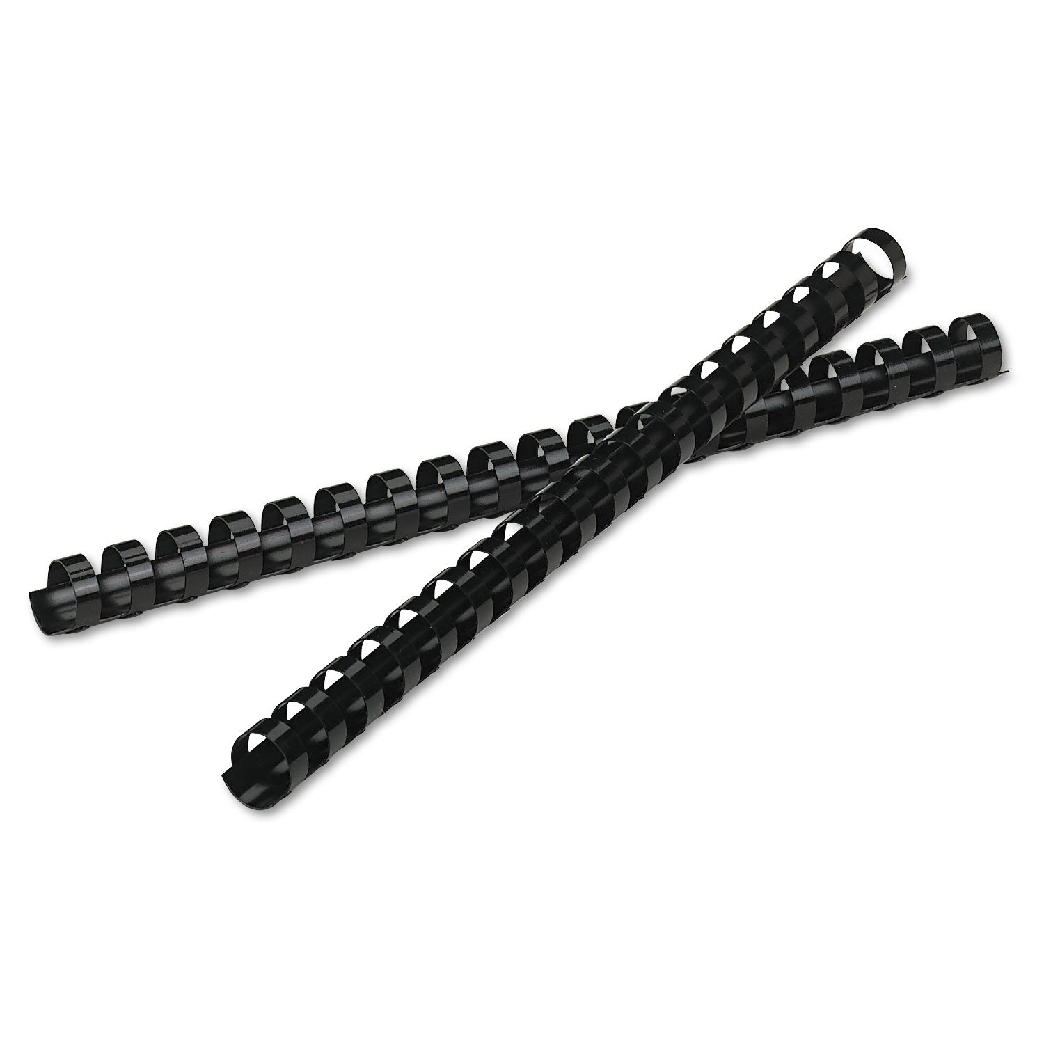 Fellowes Plastic Binding Combs - 0.6" Height x 10.8" Width x 0.6" Depth - 0.62" Maximum Capacity - 120 x Sheet Capacity - For Letter 8 1/2" x 11" Sheet - 19 x Rings - Round - Black - Plastic - 1 Pack