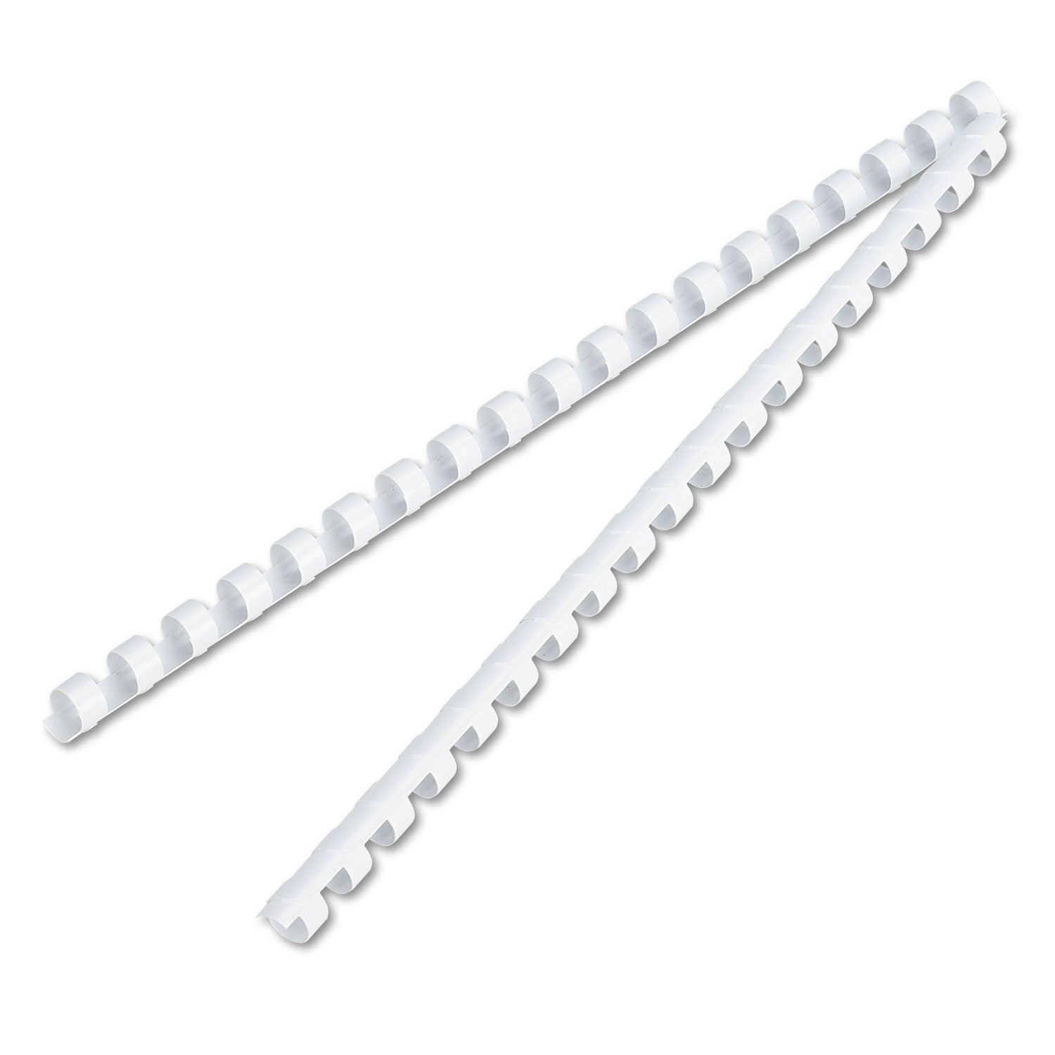 Fellowes 19-ring Plastic Comb Binding - 0.4" Height x 10.8" Width x 0.4" Depth - 0.37" Maximum Capacity - 55 x Sheet Capacity - For Letter 8 1/2" x 11" Sheet - White - Plastic - 100 / Pack