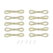 Lanyard Hanks - Opaque, 10 Hanks 5 Hooks, Glow in the dark