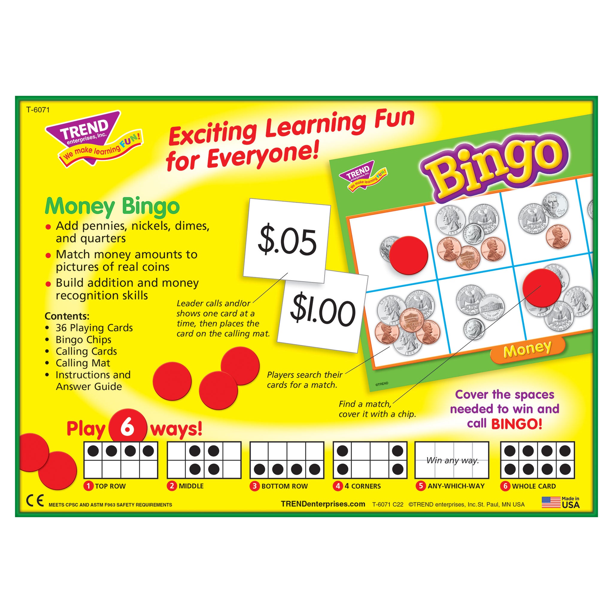 BINGO MONEY AGES 5+