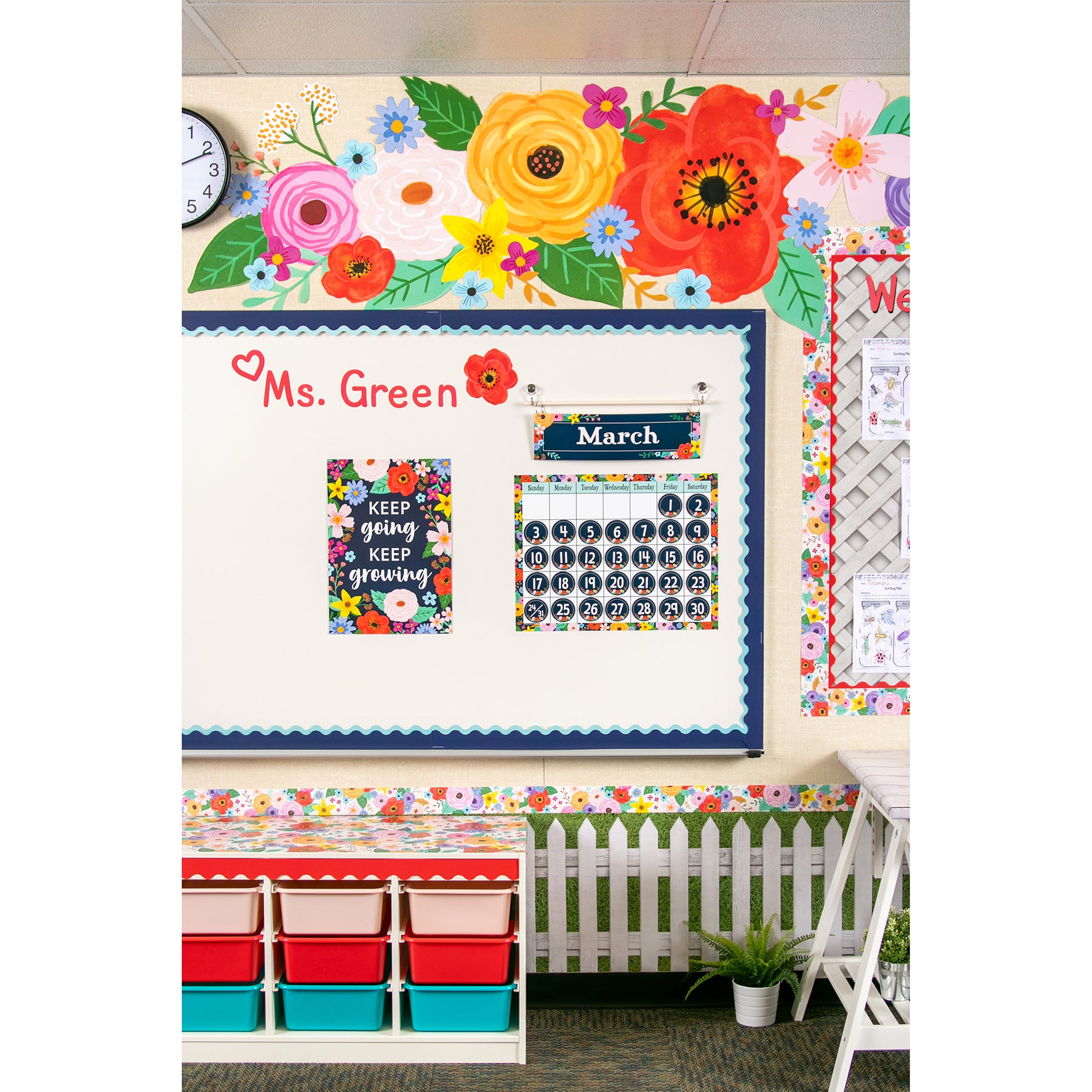 Wildflowers Calendar Chart, 17" x 22"