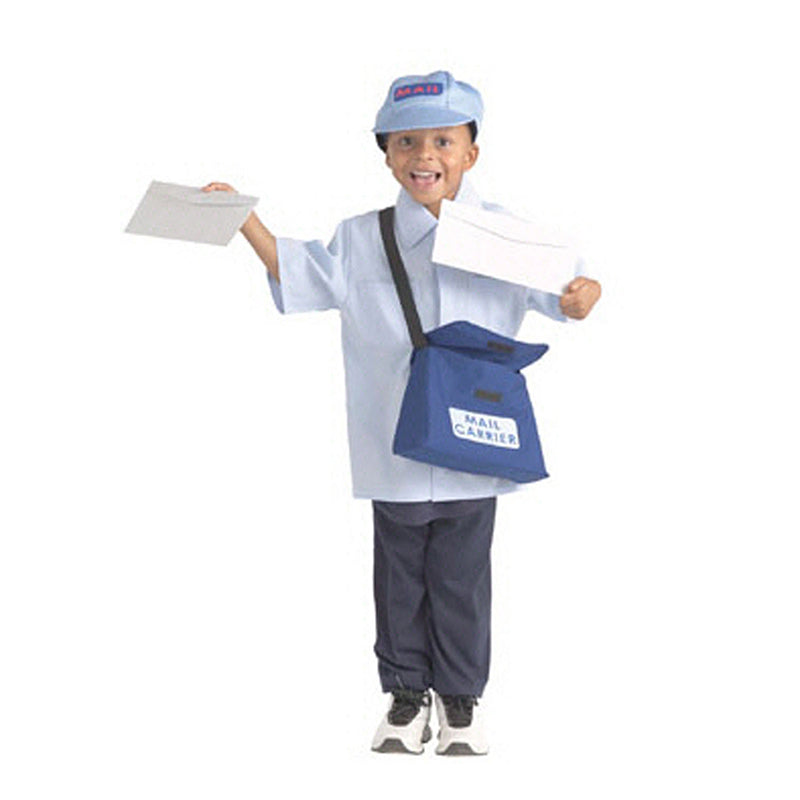 Brand New World Career Costume, Mail Carrier, Ages 3-6, Multicolor