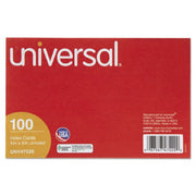 Unruled Index Cards  4 X 6  White  100 per Pack [Set of 5]