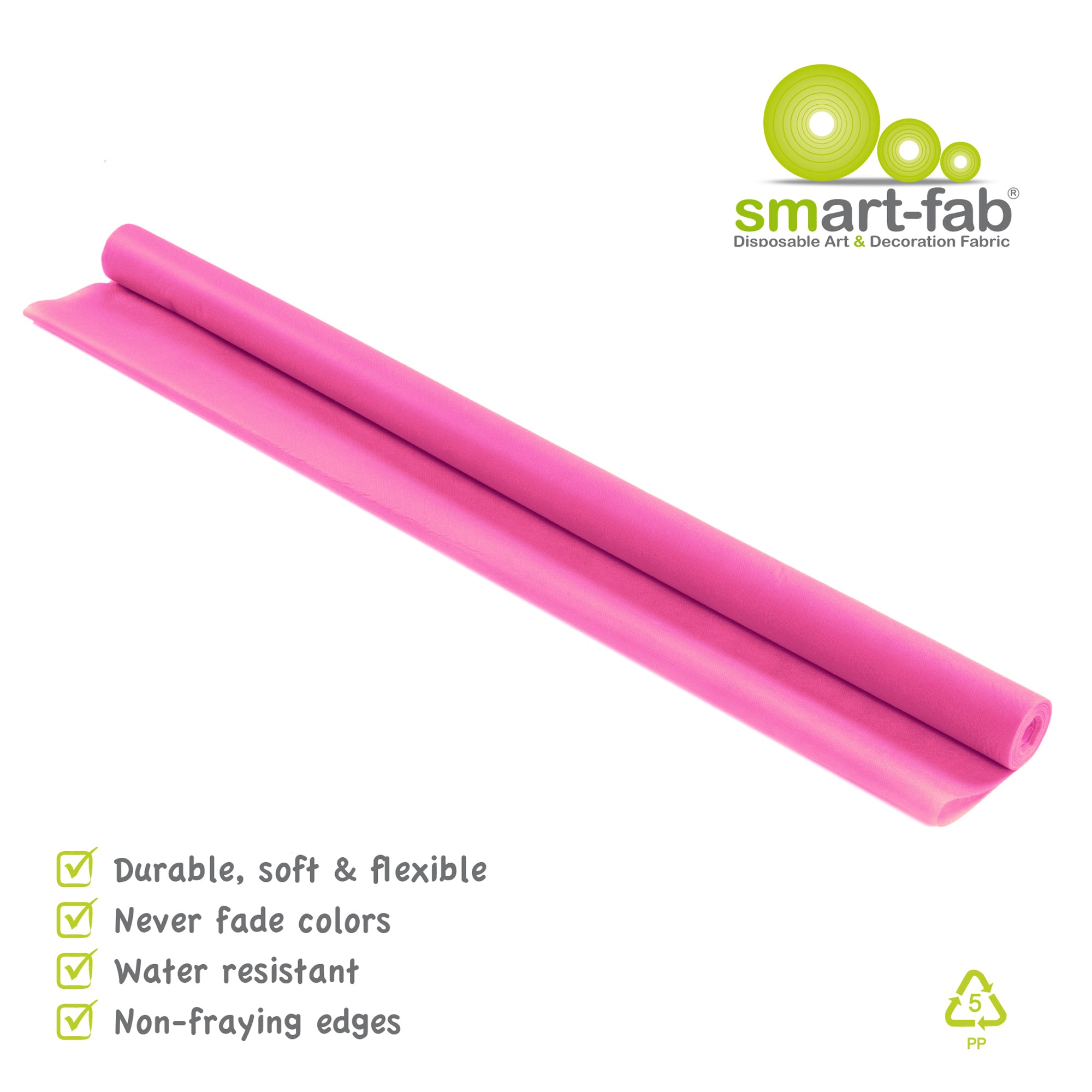 Art & Decoration Fabric Roll, 48" x 40', Dark Pink