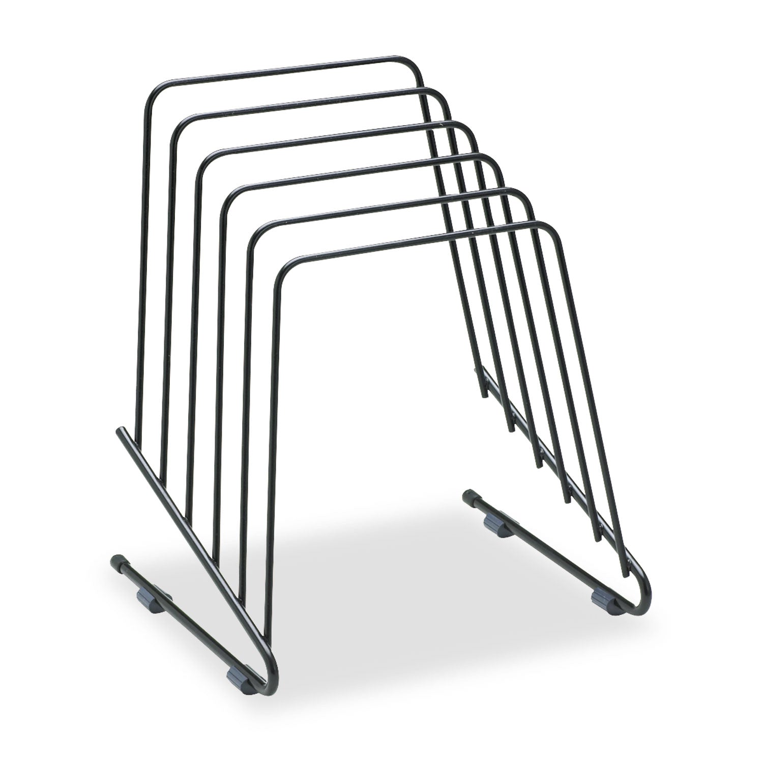 5 Compartment(s) - 8.25" Height x 7.25" Width x 6" Depth - Desktop - Black - Steel - 1 Each