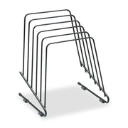 5 Compartment(s) - 8.25" Height x 7.25" Width x 6" Depth - Desktop - Black - Steel - 1 Each