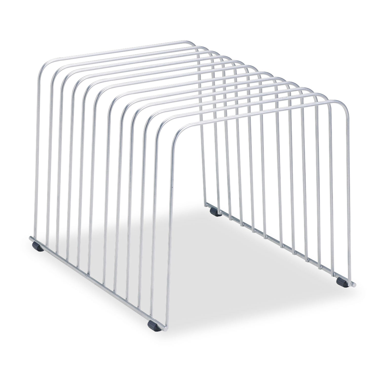 Fellowes Wire File Sorter - 11 Compartment(s) - 11 Divider(s) - 8" Height x 9" Width x 11.38" Depth - Desktop - Silver - Steel - 1 Each