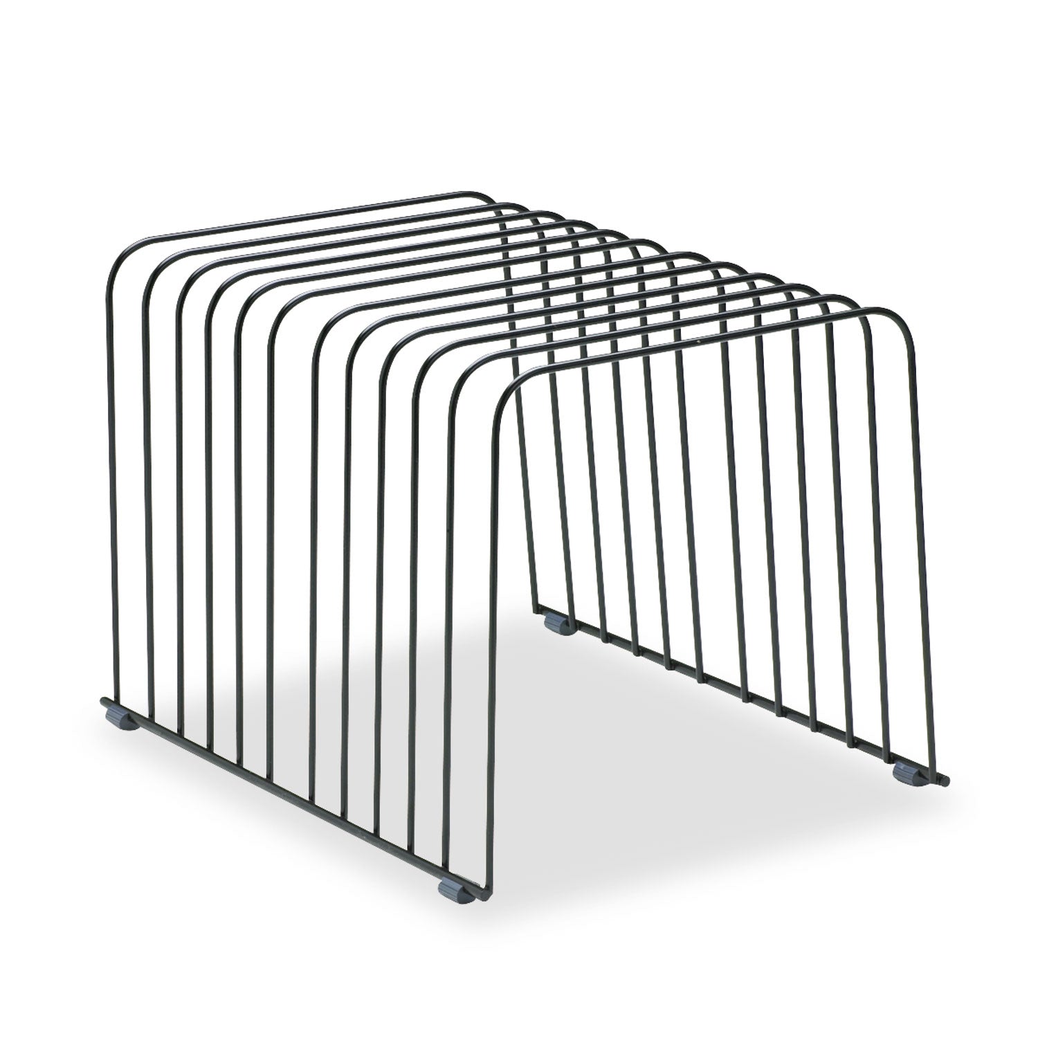 Fellowes Wire File Sorter - 11 Divider(s) - 8" Height x 9" Width x 11.38" Depth - Desktop - Black - Steel - 1 Each