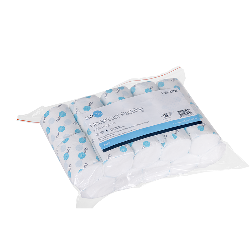 Undercast Padding, 3" x 4 yd, 100% Polyester - 20 rolls per Bag/4 Bag per Case