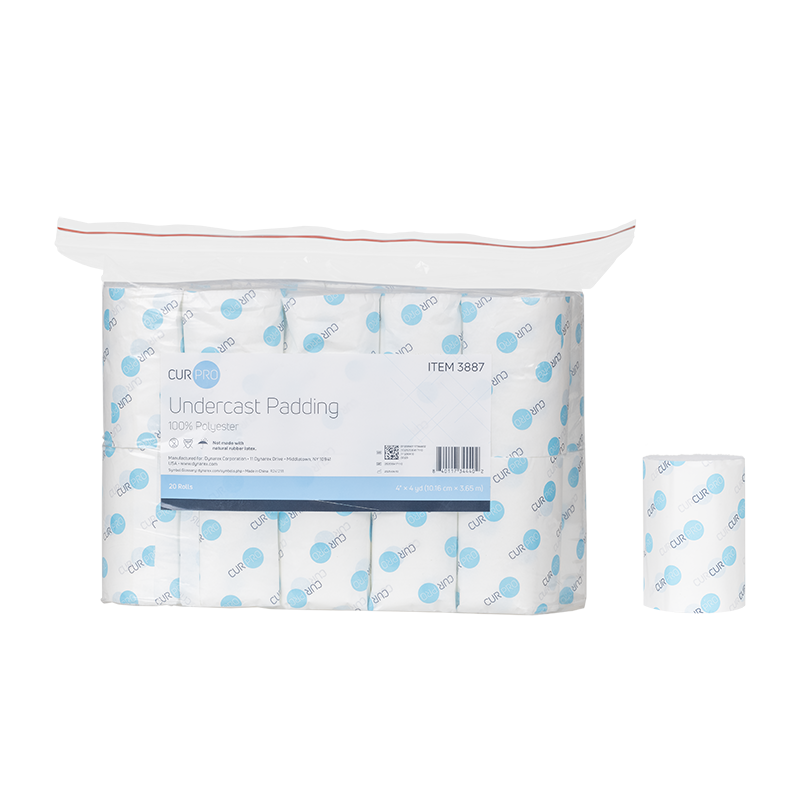 Undercast Padding, 4" x 4 yd, 100% Polyester - 20 rolls per Bag/4 Bag per Case