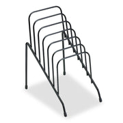 6 Compartment(s) - 7.75" Height x 4.38" Width x 6.50" Depth - Desktop - Black - Steel - 1 Each