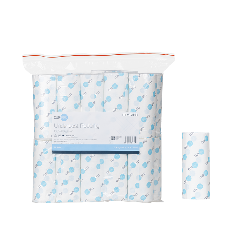 Undercast Padding, 6" x 4 yd, 100% Polyester - 20 rolls per Bag/4 Bag per Case