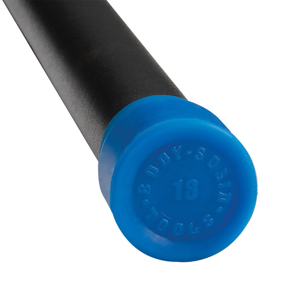 18Lb Blue Padded Weighted Bar - Grip Diameter 1.25"
