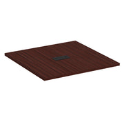 OfficeSource Conference/Multi-Purpose Tables 4' Square Table Top - Requires Base - Mahogany