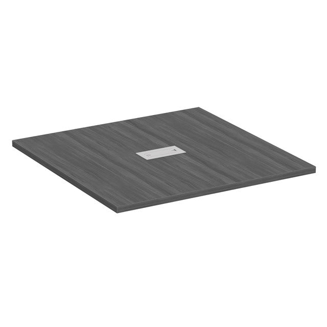 OfficeSource Conference/Multi-Purpose Tables 4' Square Table Top - Requires Base - Coastal Gray