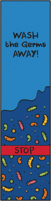 Wash Away the Germs Rug - 3ft x 12ft - Runner - Blue