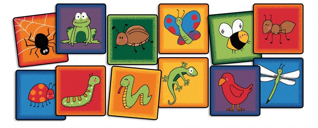 Friendly Critters Seating -16in Squares - Kit - Set of 12 - Multi