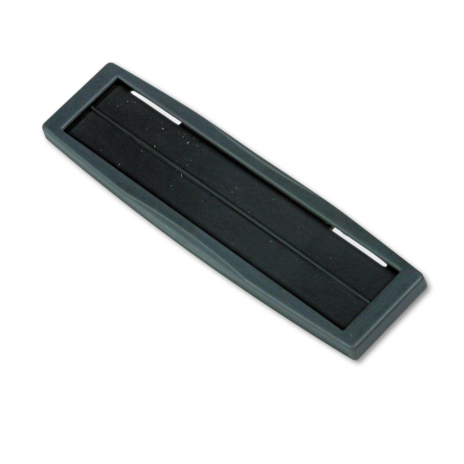 9" Width x 2.5" Height x 0.7" Depth - Rectangular Shape - Wall Mountable - Tackable, Replaceable, Recyclable, Repositionable - Outdoor - Plastic, Steel - Dark Graphite - 1 Each