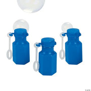 Blue Hexagon Bubble Bottles - 48 Pieces