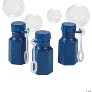 Navy Blue Hexagon Bubble Bottle - 48 Pieces
