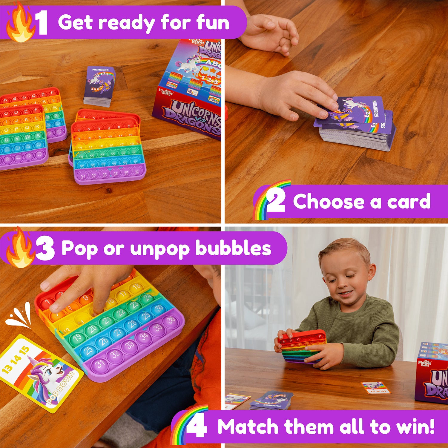 Unicorns vs Dragons Educational Game