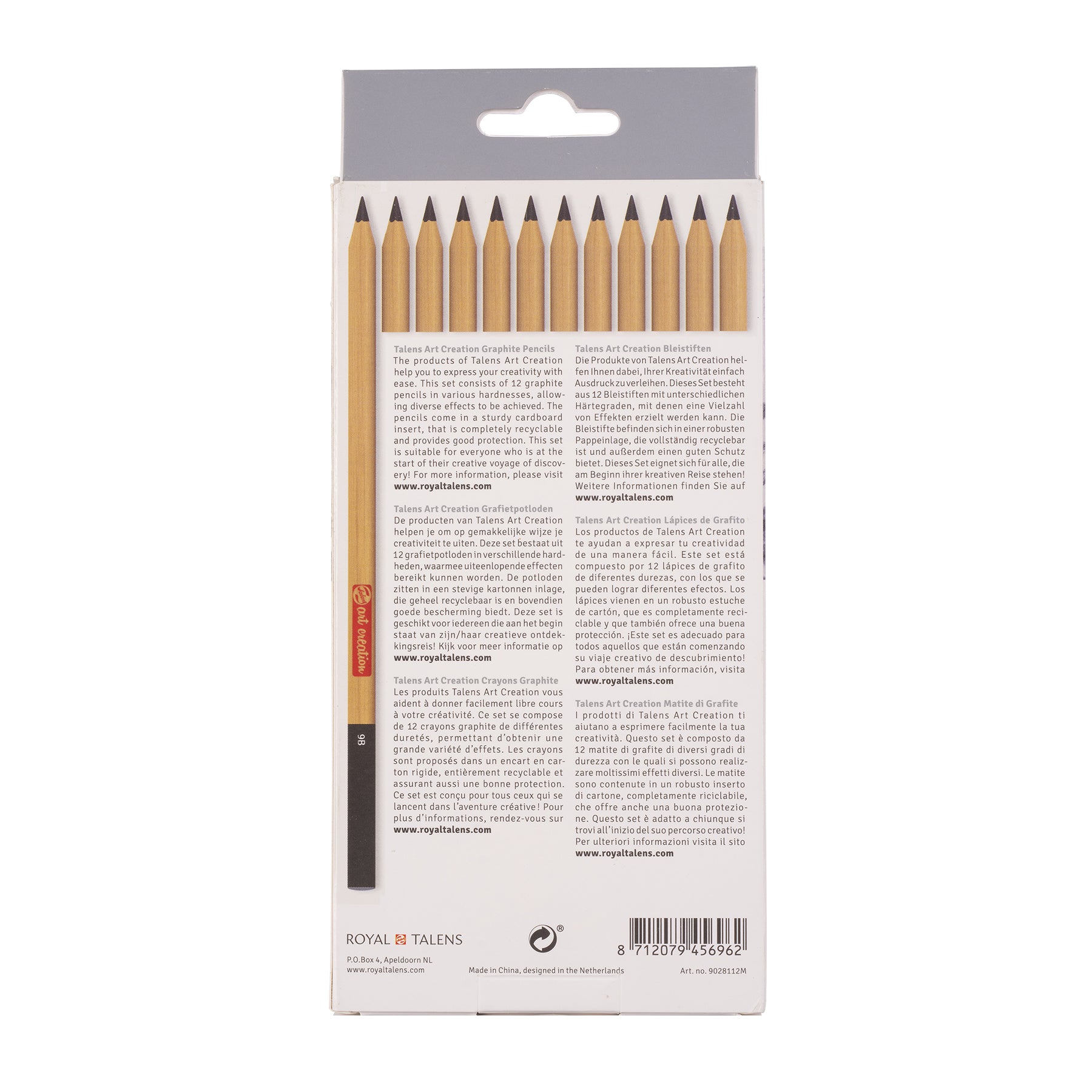 Graphite Pencils, Set of 12