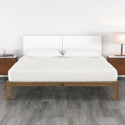 Jaxx Panelist Modern Padded Headboard- Set of 2 Wall Mounted Panels (Each 22.5" x 38")- King Double Tall, Vegan Leather, Ice Storm White