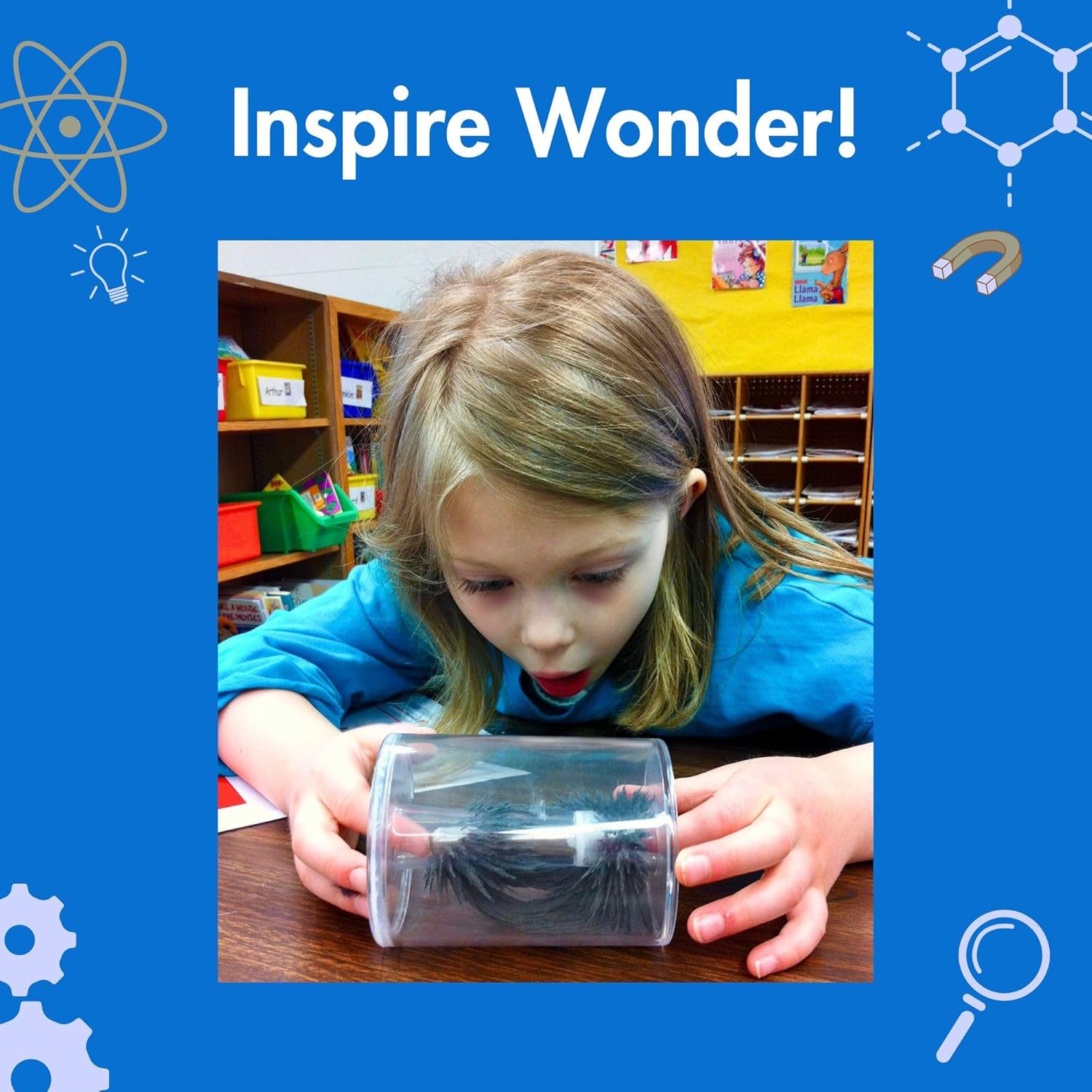 Simply Science Mysterious Magnet Tube with Steel Filings