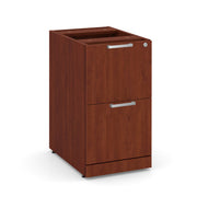 OfficeSource Laminate 2 Drawer Deluxe Full Pedestal - File/File - 22"D - Cherry