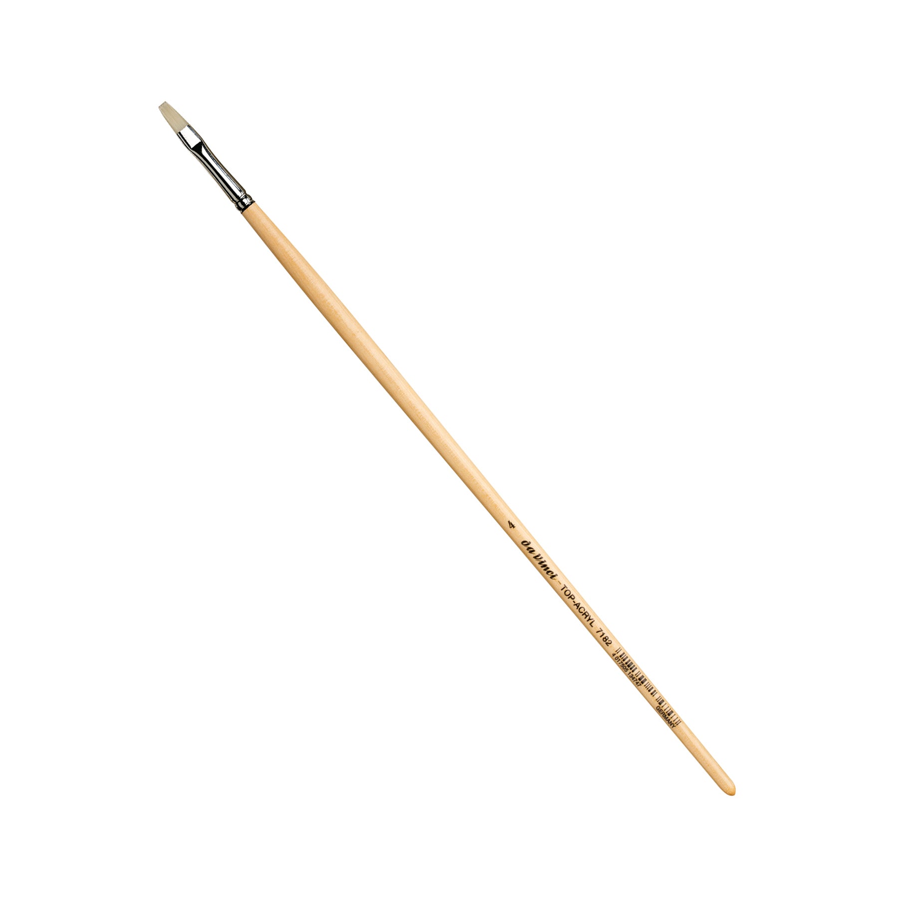 TOP-ACRYL Bright White Brush, Synthetic, Acrylic & Oil, Flat, Series 7182, Size 4