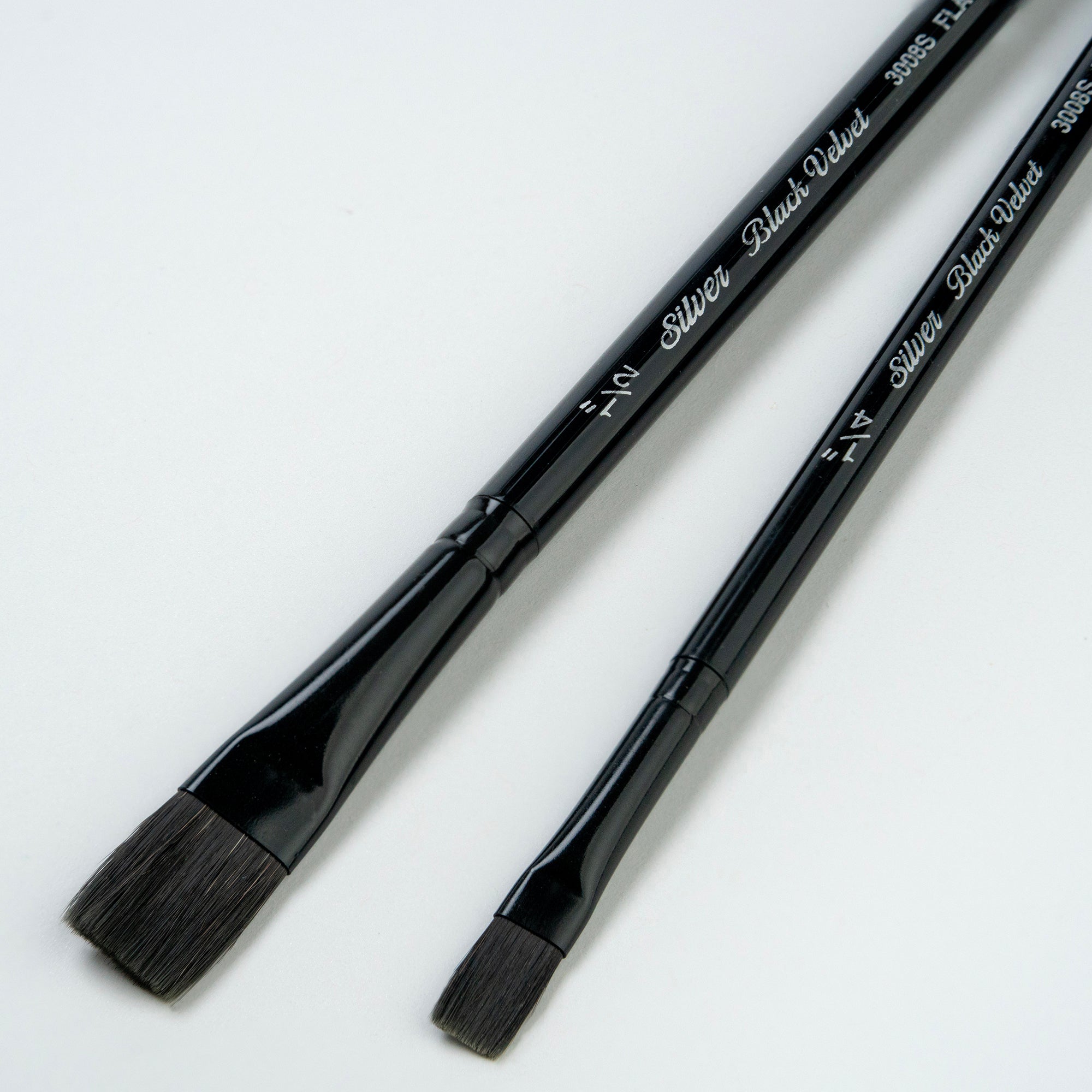 Black Velvet Square Wash Brushes, Set of 2