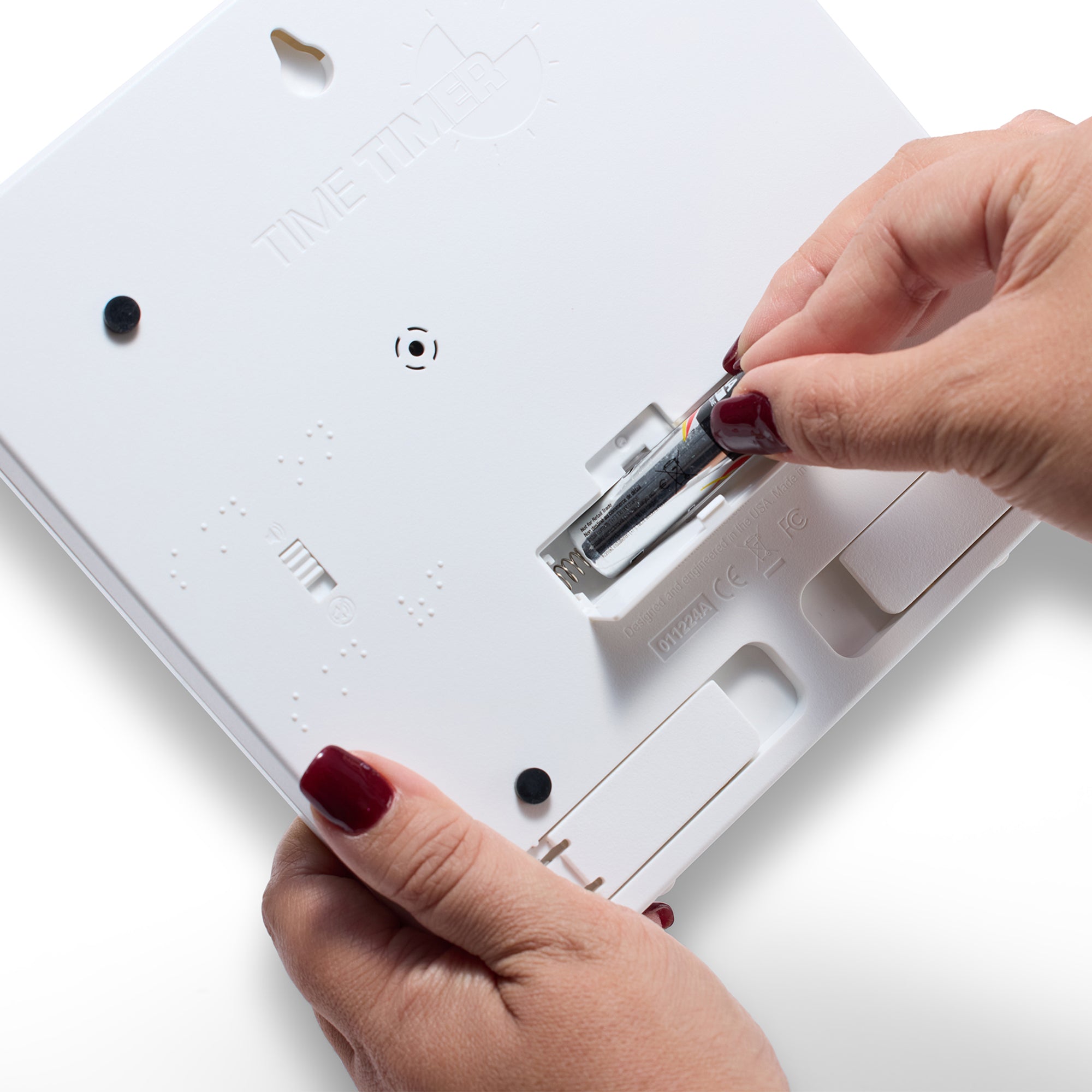 Braille 8" 60-Minute Visual Timer - Black Disk