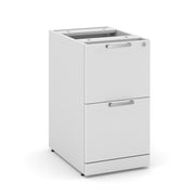 OfficeSource Laminate 2 Drawer Deluxe Full Pedestal - File/File - 22"D - White