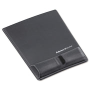 Fellowes Mouse Pad / Wrist Support with Microban&reg; Protection - 0.88" Height x 8.25" Width x 9.88" Depth - Graphite - Memory Foam - 1