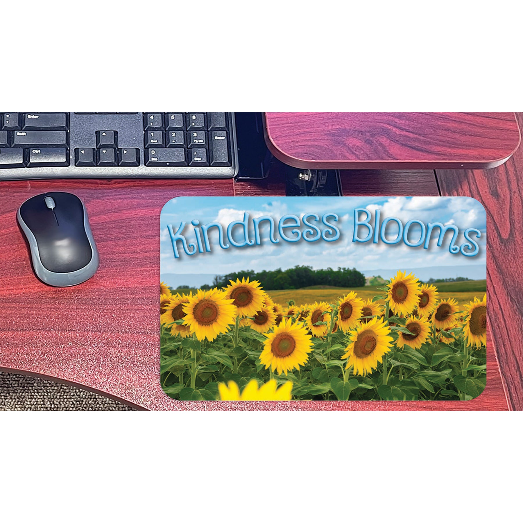 The Original Fun Mat® Computer Mouse Pad, 11.75x8 in, Kindness Blooms, Sunflowers