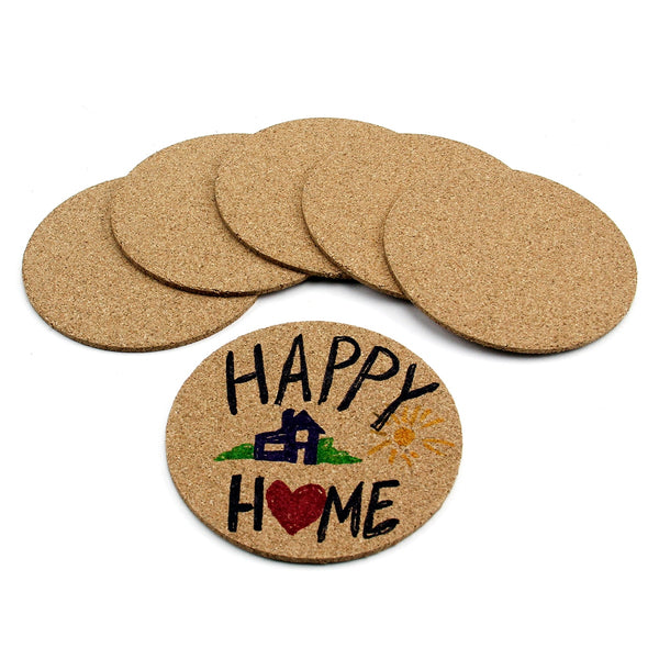 Cork Coasters - 24/ 4" round